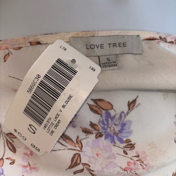 Love tree , small , floral , shirt/blouse - Picture 3 of 3